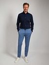 Suitable Knitted Pique Overhemd Navy Model / Voorkant