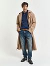 Gant Pullover V-Hals Jeans Blauw Model / Voorkant