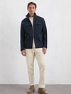 Marc O'Polo Scuba Interlock Overshirt Navy Model / Voorkant