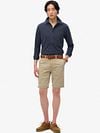 Superdry Shirt Vintage Destroy Pique Sailing Navy Model / Voorkant