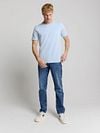 No Excess Structure T-Shirt Bleu Clair Model / Voorkant
