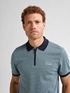 Petrol Half Zip Polo Keyline Bleu Ocean Model / Voorkant