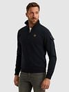 PME Legend Pull Half Zip Interlock Jersey Marine Model / Voorkant