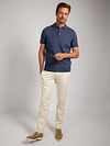 Suitable Heavy Knitted Polo Shirt Raw Denim Blue Model / Voorkant
