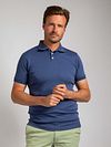 Suitable Boris Polo Shirt Indigo Model / Voorkant with Stefan