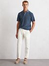 Marc O'Polo Polo Shirt Riva Terry Cloth Blue Model / Voorkant