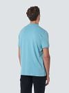 No Excess Polo Shirt Riva Solid Blue Model / Achterkant