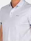 NZA Polo Briggs Pastel Blue Model / Detail