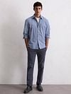 Marc O'Polo Shirt Plaid Blue Model / Voorkant
