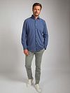 Suitable Piqué Shirt Jeans Blue Model / Voorkant