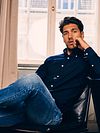 Steppin' Out Shirt Oxford Navy Model / Voorkant