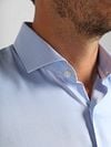 Suitable Shirt Knitted Piqué Light Blue Model / Detail
