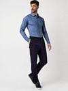 Desoto Shirt Twill Optics Blue Model / Zijkant