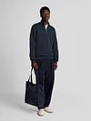 Lyle & Scott Half Zip Pullover Tonal Navy Model / Voorkant