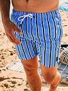 Suitable Swimshort Stripe Blue Model / Detail