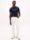 Tommy Hilfiger Logo T Shirt Navy Model / Voorkant