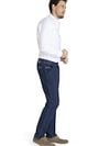 Club Of Comfort Chino Garvey Denim Mid Blue Model / Zijkant