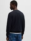 BOSS Pullover Kanovano Navy Model / Achterkant