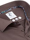 R2 Hemd Dobby Travel Shirt Bruin