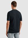 Cast Iron Knitted Jacquard T-shirt Marine Model / Achterkant