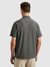 Cast Iron Kurzarm-Shirt Jersey Structure Taupe Model / Achterkant