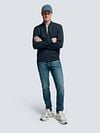 No Excess Cardigan Navy Model / Voorkant