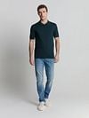 No Excess Half Zip Polo Shirt Navy Model / Voorkant