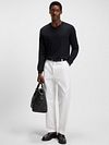 BOSS Pullover Melba Wool Dark Blue Model / Voorkant