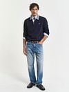 Gant Heavy Rugger Shield Polo Shirt Navy Model / Voorkant