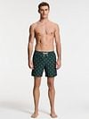 Shiwi Swimshorts Mike Sketched Coral Dark Green Model / Voorkant