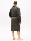 Tommy Hilfiger Bathrobe Dark Gray Model / Achterkant