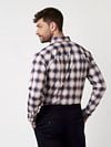 Desoto Chemise Multicolore A Carreaux Model / Achterkant