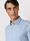Desoto Poloshirt Essential Hellblau Model / Voorkant