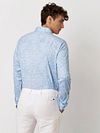 Desoto Shirt Kent Monochrome Blue Model / Achterkant