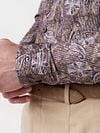 Desoto Shirt Corduroy Optics Brown Model / Detail