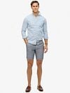 Superdry Short Linen Merchant navy Stripe Model / Voorkant