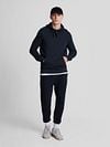 Lyle and Scott Hoodie Tonal Navy Model / Voorkant