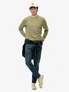 Superdry Sweater Classic Essential Olijfgroen Model / Voorkant