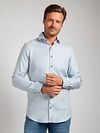 Suitable Shirt Check Print Green Model / Voorkant with Stefan