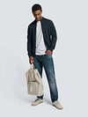 No Excess-Strickjacke Navy Model / Voorkant