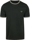 Fred Perry M1588 Twin Tipped T Shirt Dark Green order online | M1588-Y65 | Suitable Lithuania