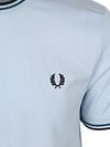 Fred Perry M1588 Twin Tipped T Shirt Light Blue Product / Detail