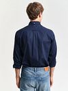 Gant Casual Shirt Poplin Navy Model / Achterkant