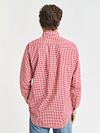 Gant Poplin Banker Chemise Rayures Rouge Model / Achterkant