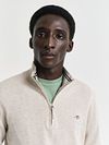 Gant Half Zip Pullover Hellbeige Model / Voorkant