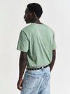 Gant T-shirt Shield Logo Groen Model / Achterkant