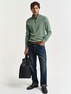 Gant Half Zip Pullover Green Model / Voorkant