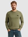 PME Legend American Classic Pullover Oil Green Model / Zijkant