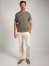 Suitable Piqué T-shirt Linen Green Model / Voorkant