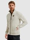 PME Legend Cardigan Jacquard Interlock Greige Model / Voorkant